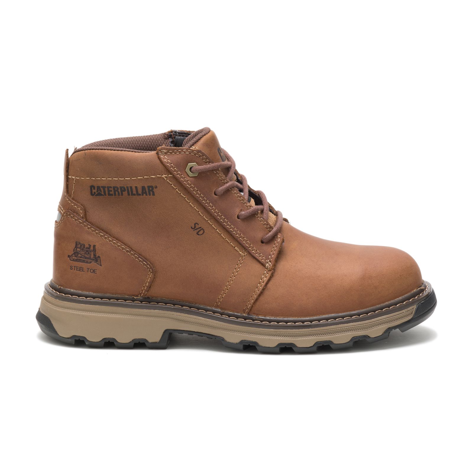 Caterpillar Men's Parker Steel Toe Steel Toe Boots Dark Beige CAT-18406